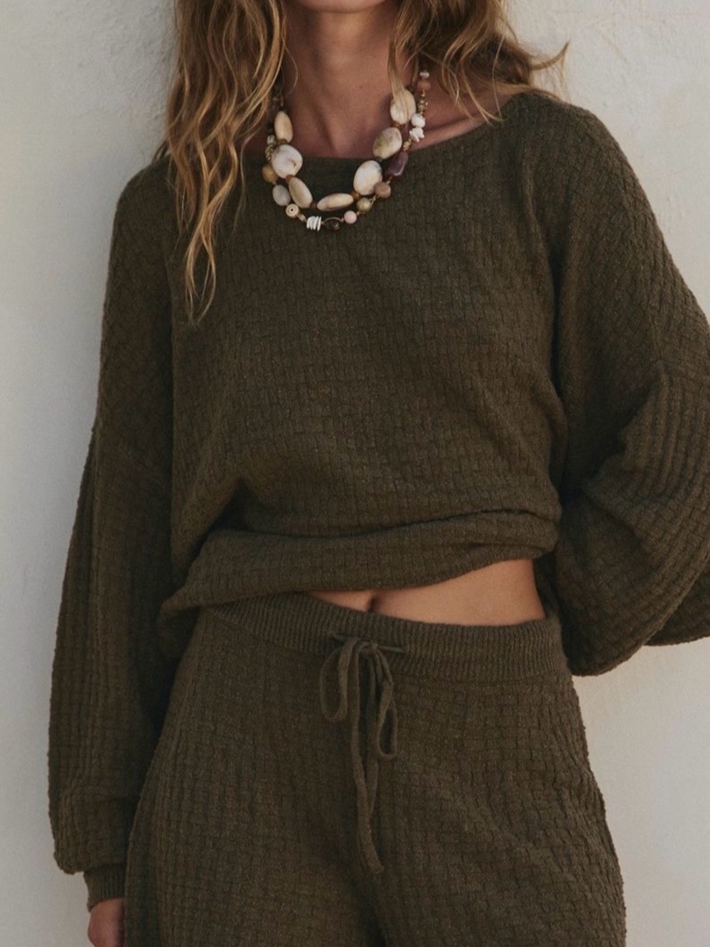 Free People Rowan Sweater Set in Seaweed ( currently on back order)